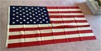 Cotton American flag with 50 stars and grommets