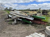 Rack/Pile of Gutters, Pipe Gates NO RED STEEL