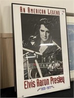 Framed Elvis Pressley Poster