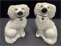 Staffordshire Confetti Dog Figurines