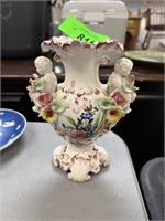 VTG CAPODIMONTE ITALIAN PORCELAIN VASE