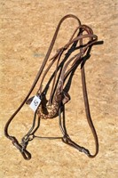 BROWN LEATHER BRIDLE W/ HACKAMORE