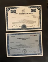 Paper Stock Certificates (#2) - Apr./Sept. 1972