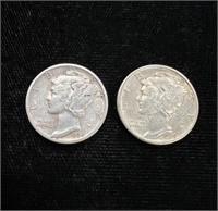 1936 & 1939 Mercury Dimes