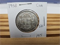 1958 50 CENT COIN