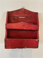 Antique Red painted Letter Box (Signed)