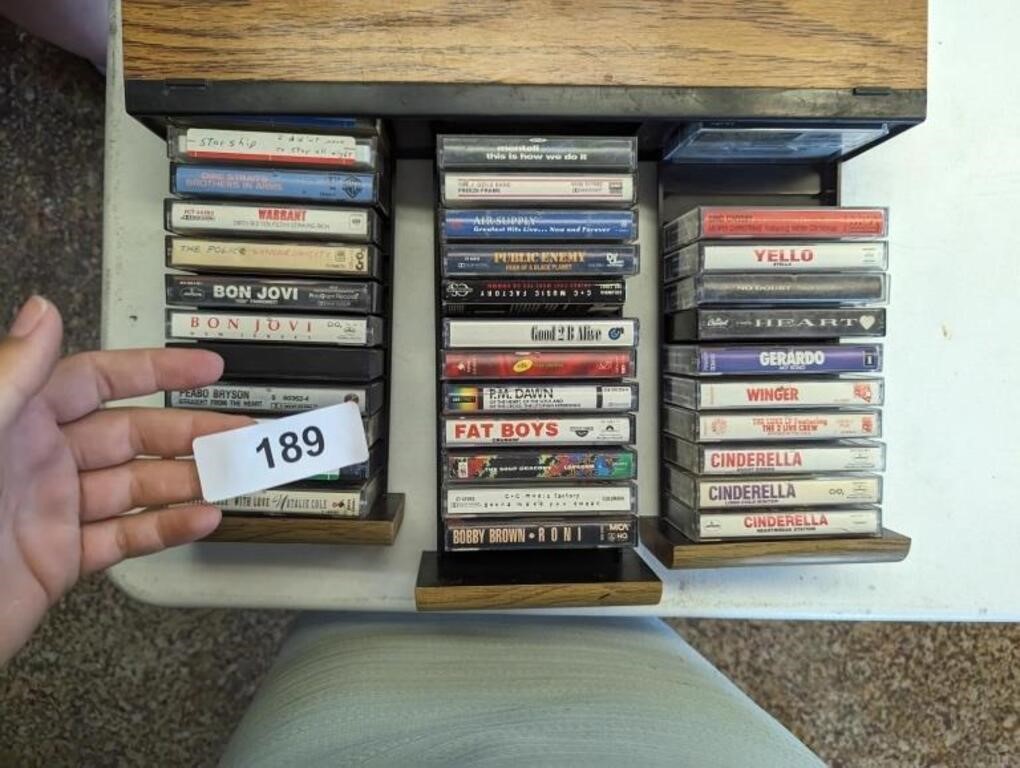 Cassette Tapes w/ Organizer