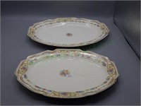 Lovely 2pc "Mildred" serving set by Mount Clemens