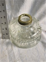 Clear oil lamp base