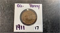 1911 Big Penny Coin