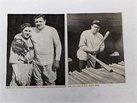 1930s Baseball Magazine Photo Premium Babe Ruth