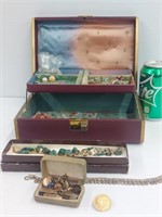 Jewelry box at miscellaneous jewelry
