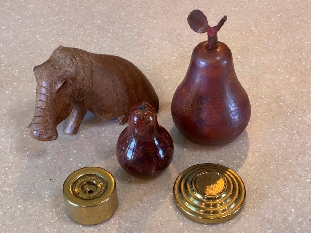 Pear & Warthog Figurines etc