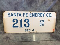 Santa Fe Energy Oil Feild Sign