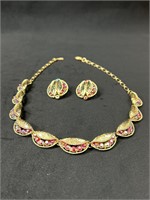 Vintage necklace and earrings set