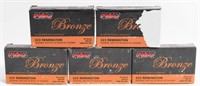 100 Rounds of PMC Bronze .223 Rem Ammunition