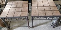 2 Cast Iron Indoor/Outdoor Coffee Tables