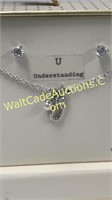 A New Day Necklace & Earrings "U"