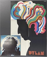 Milton Glaser Dylan Poster & Greatest Hits LP