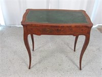 Vintage Wooden Table w/ Green Top
