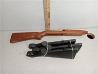 Wood mini-14 stock, and 3 synthetic stocks.