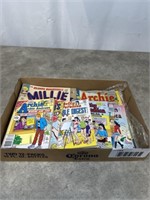 Vintage Archie, Millie, and Marvel comic books