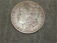 RARE VAM 1A 1891 O Morgan Dollar E below Tail