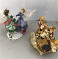Angel Music Box and Angel Figurine