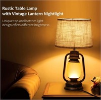 DUAL BULB TABLE LAMPS W/USB CHARGE PORTS 24IN 1