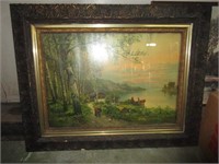 Antique Picture & Frame - Pick up only