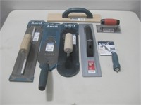 Various Cement Drywall & Tile Tools See Info