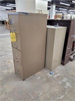 METAL SHELF, WOOD SHELF, 4 DRW FILE CABINET