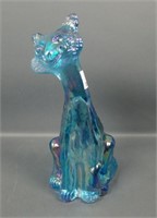 Fenton Blue Iridised Alley Cat