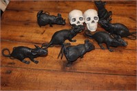 Halloween Lot Rats and Skulls