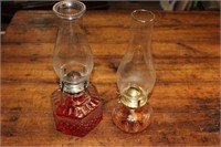 Lot of 2 Oil Lamps