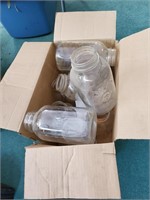 Box of 10 half gallon canning jars