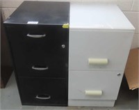 2- Small Metal Filing Cabinets