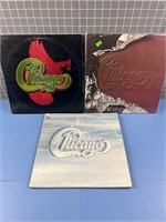 3X CHICAGO RECORD ALBUMS VINTAGE