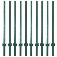 LADECH 3-4-5-6-7 Feet Sturdy Duty Metal Fence Post