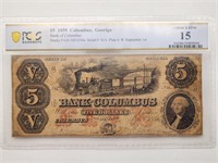 $5 Bank of Columbus GA 1859