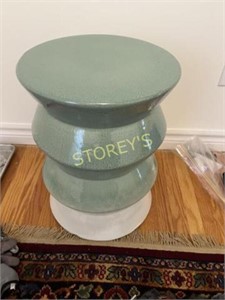 West Elm Green Table / Plant Stand - 12 x 17