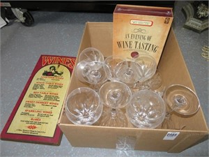 stemware, wine tasting kit etc
