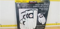 4pk Mens Left Hand Golf Gloves Sz S