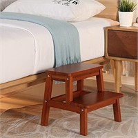 HOUCHICS Wooden Step Stool for Adults Kids, Solid