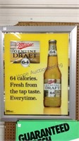 Miller Genuine Draft beer mirror