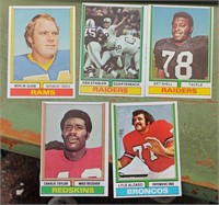 5 1974 TOPPS STAR & HALL OF FAMERS KEN STABLER