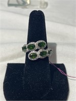 Green Amethyst  Ring - 925