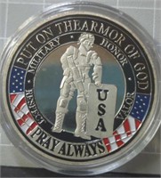 Put on the armor of God challenge coin fredab