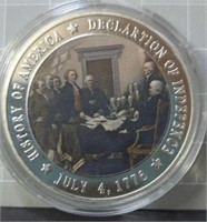 Declaration of Independence challenge coin