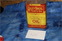 RILEY BROS OIL CAN...FULL